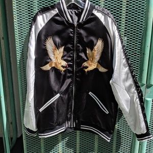 Black & White Bomber Jacket